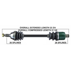 Tytaneum OE Replacement CV Axle for Polaris - Rear Left/Right - Part 813-0141