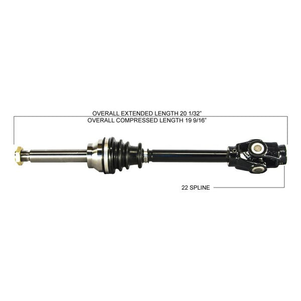 TYTANEUM OE Replacement CV Axle for Polaris - Front Left/Right 813-0146