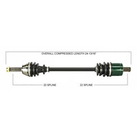 TYTANEUM OE Replacement CV Axle for Polaris Front Left / Right - Part Number 813-0148