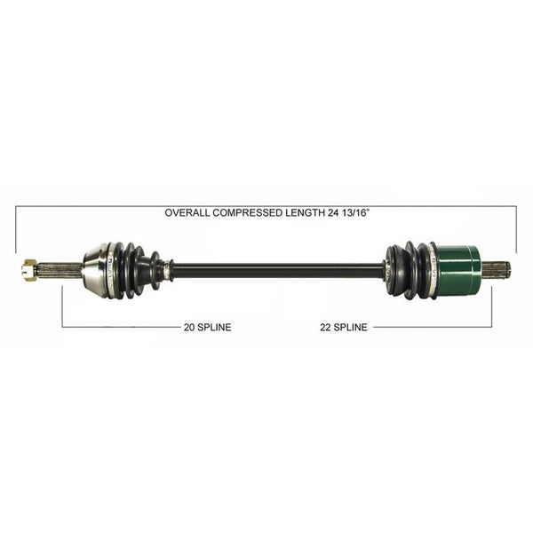 TYTANEUM OE Replacement CV Axle for Polaris - Front Left/Right (Part Number 813-0149)