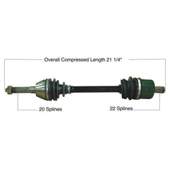 TYTANEUM OE Replacement CV Axle for Polaris Front Left/Right - Part Number 813-0151