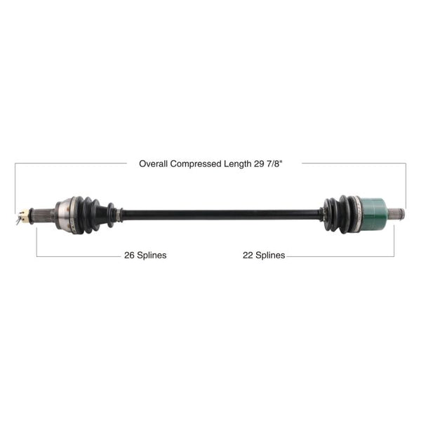 TYTANEUM OE Replacement CV Axle for Polaris Front Left/Right - Part #813-0162