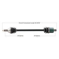 Tytaneum OE Replacement CV Axle for Polaris Rear Left/Right - Part Number 813-0163