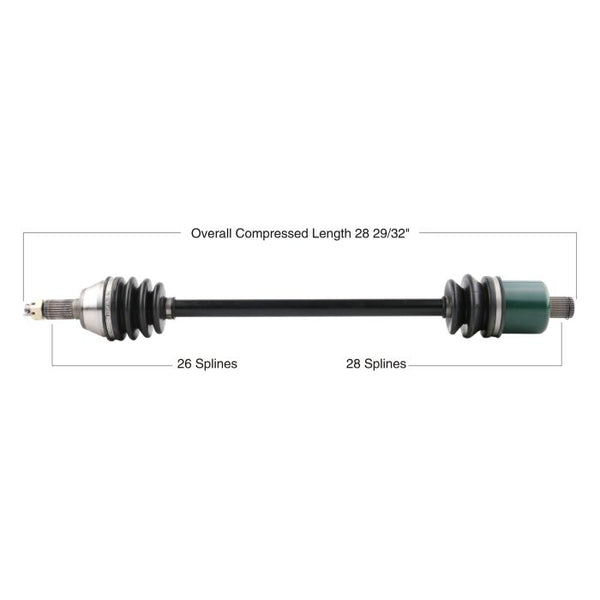 Tytaneum OE Replacement CV Axle for Polaris Rear Left/Right - Part Number 813-0163