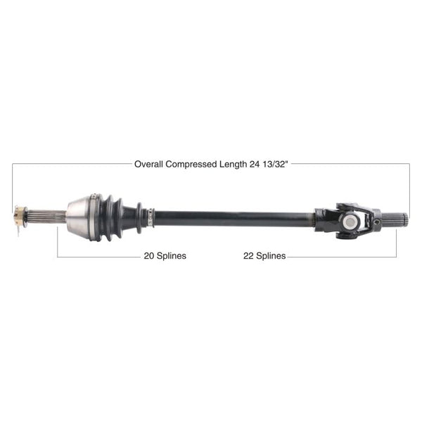 TYTANEUM OE Replacement CV Axle for Polaris - Front Left/Right, Part Number 813-0165