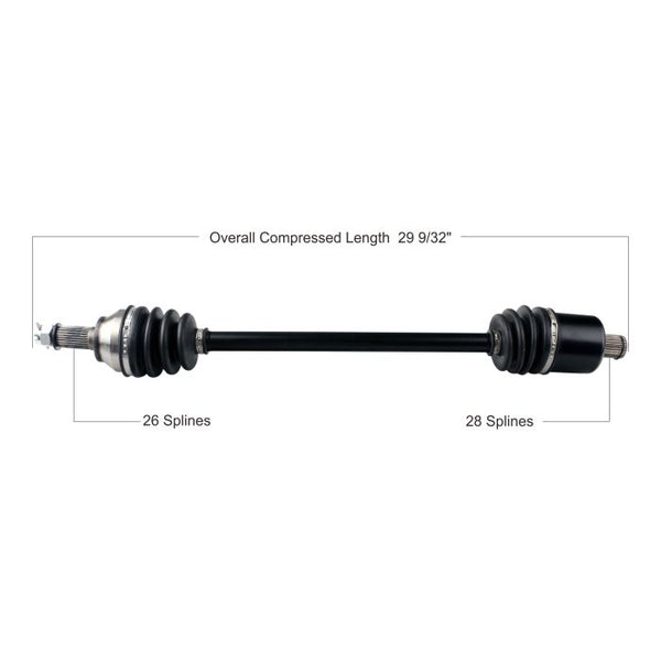 TYTANEUM OE Replacement CV Axle for Polaris - Front Left / Right (Part Number: 813-0182)