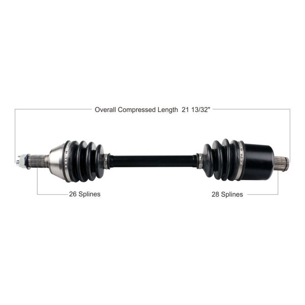 TYTANEUM OE Replacement CV Axle for Polaris Rear Left / Right - Part Number 813-0183