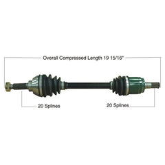 TYTANEUM OE Replacement CV Axle for Suzuki - Front Left / Right - Part Number 813-0184