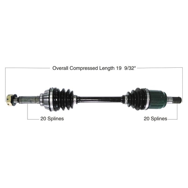 TYTANEUM OE Replacement CV Axle for Suzuki Front Left - Part Number 813-0186