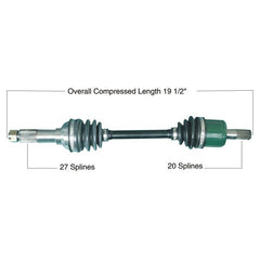 TYTANEUM OE Replacement CV Axle for Yamaha Front Left / Right - Part Number 813-0191