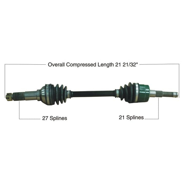 TYTANEUM OE Replacement CV Axle for Yamaha Front Left - Part Number 813-0195