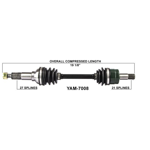 TYTANEUM OE Replacement CV Axle for Yamaha Front Right - Part Number 813-0198