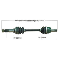 TYTANEUM OE Replacement CV Axle for Yamaha - Front Left/Right (Part No: 813-0203)