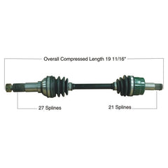 TYTANEUM OE Replacement CV Axle for Yamaha - Front Left/Right (Part No: 813-0203)