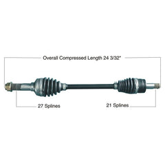 TYTANEUM OE Replacement CV Axle for Yamaha Front Left - Part Number 813-0207