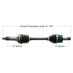 TYTANEUM OE Replacement CV Axle for Yamaha Front Left - Part Number 813-0208