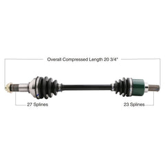 TYTANEUM OE Replacement CV Axle for Yamaha Rear Left/Right - Part Number 813-0215