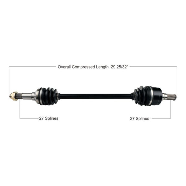 TYTANEUM OE Replacement CV Axle for Yamaha - Rear Left/Right (Part Number: 813-0225)