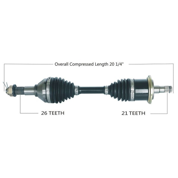 TYTANEUM Heavy Duty CV Axle for Can-Am Front Left - Part Number 813-0252