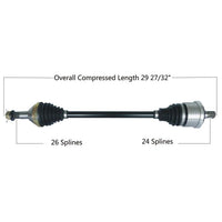 TYTANEUM Heavy Duty CV Axle - Can-Am Rear Left/Right - Part Number 813-0255