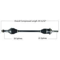 Tytaneum Heavy Duty CV Axle for Can-Am Front Right - Part Number 813-0256