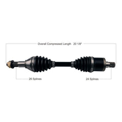 TYTANEUM Heavy Duty CV Axle for Can-Am Rear Right - Part 813-0263