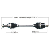 TYTANEUM Heavy Duty CV Axle for Honda - Part Number 813-0267