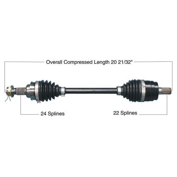 TYTANEUM Heavy Duty CV Axle for Honda - Part Number 813-0267