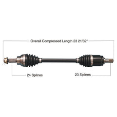 Tytaneum Heavy Duty CV Axle for Honda Front Right - Part Number 813-0269