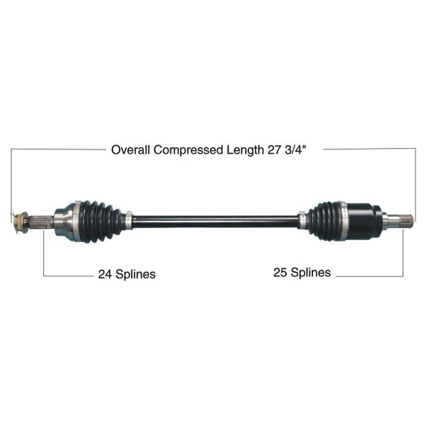 TYTANEUM Heavy Duty CV Axle for Honda Front Left - Part Number 813-0270