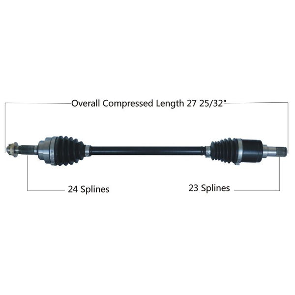 TYTANEUM Heavy Duty CV Axle for Honda Front Left - Part Number 813-0271