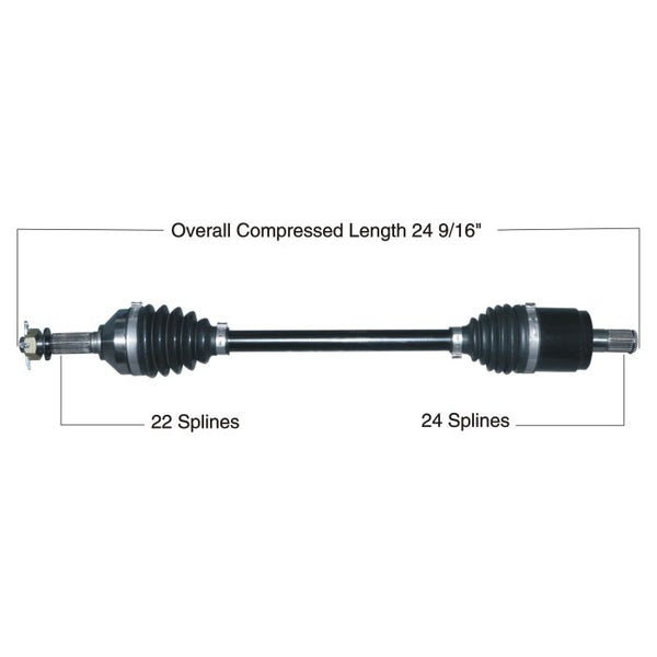 Tytaneum Heavy Duty CV Axle for Kawasaki - Front Left/Right (Part No. 813-0278)