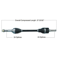 Tytaneum Heavy Duty CV Axle for Kawasaki Rear Left - Part 813-0279