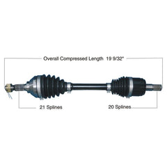 Tytaneum Heavy Duty CV Axle for Kawasaki Front Right - Part Number 813-0282