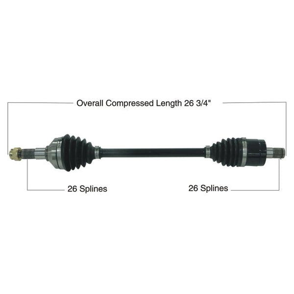 Tytaneum Heavy Duty CV Axle for Kawasaki Front Right - Part 813-0285