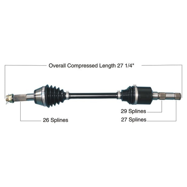 TYTANEUM Heavy Duty CV Axle for Polaris Rear Left - Part Number 813-0293