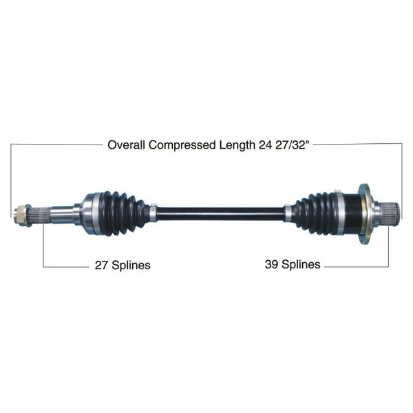 Tytaneum Heavy Duty CV Axle for Yamaha Rear Right - Part Number 813-0343