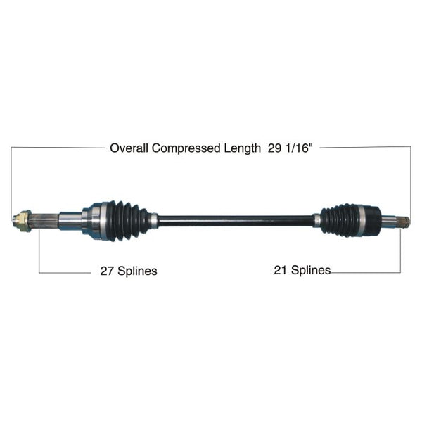 TYTANEUM Heavy Duty CV Axle for Yamaha - Front Left/Right - Part 813-0346