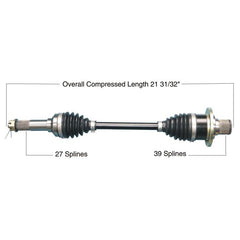 Tytaneum Heavy Duty CV Axle Yamaha Rear Left - Part Number 813-0348