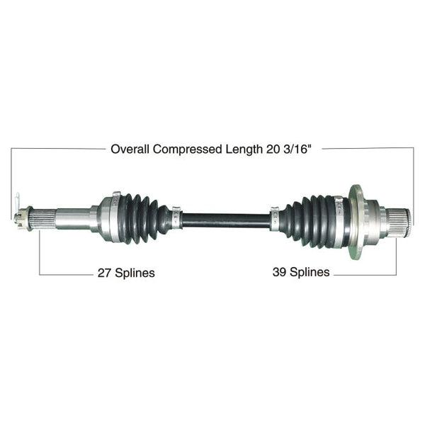 Tytaneum Heavy Duty CV Axle for Yamaha Rear Right - Part 813-0349