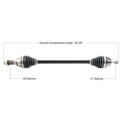 Tytaneum Heavy Duty Replacement CV Axle Can Am Front Left - Part CAN-6064HD