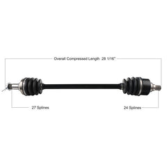 TYTANEUM Arctic Cat OE Replacement CV Axle ARC-7028