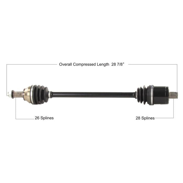 TYTANEUM OE Replacement CV Axle for Polaris Rear Left/Right - Part Number POL-7082