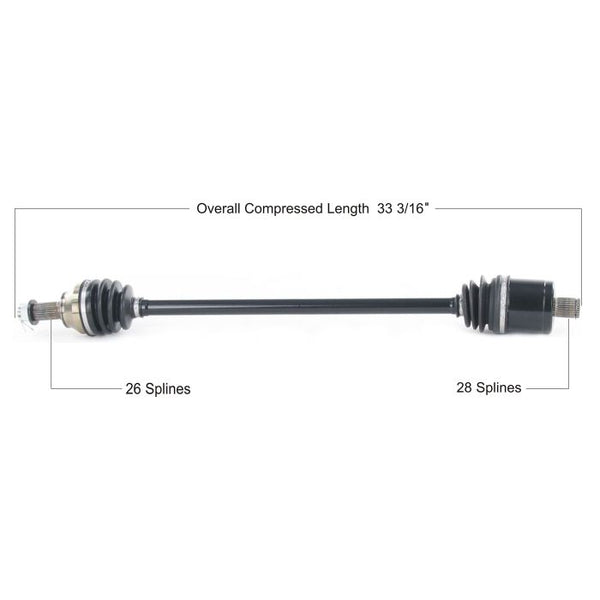 TYTANEUM OE Replacement CV Axle - Polaris Rear Left/Right (Part No: POL-7083)