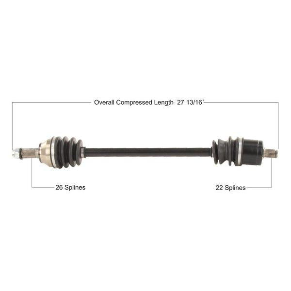 TYTANEUM OE Replacement CV Axle for Polaris Front Left/Right - Part Number POL-7086