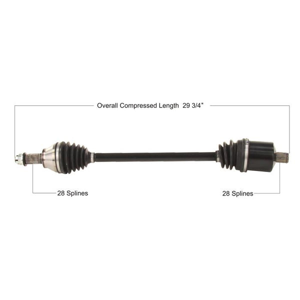 TYTANEUM OE Replacement CV Axle for Polaris - Front Left/Right (Part No. POL-7088)