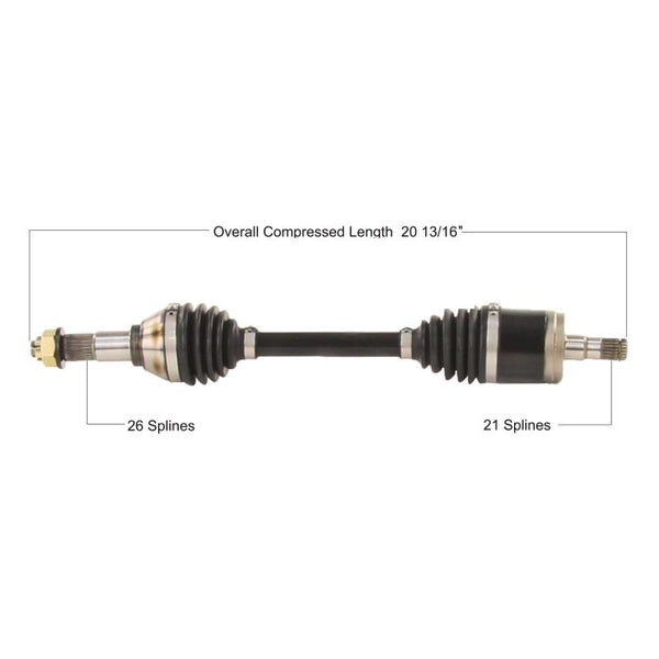 TYTANEUM Heavy Duty CV Axle * Can-Am Front Left (Part Number: CAN-6074HD)