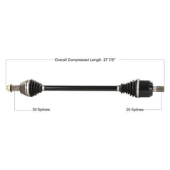 TYTANEUM Heavy Duty CV Axle - Honda Rear Left/Right (Part Number: HON-6049HD)