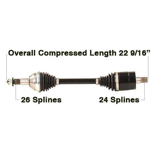 TYTANEUM Heavy Duty CV Axle Replacement for Can-Am - Part Number CAN-6091HD