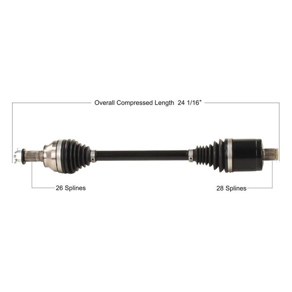 TYTANEUM Heavy Duty CV Axle Replacement POL-6091HD for Polaris